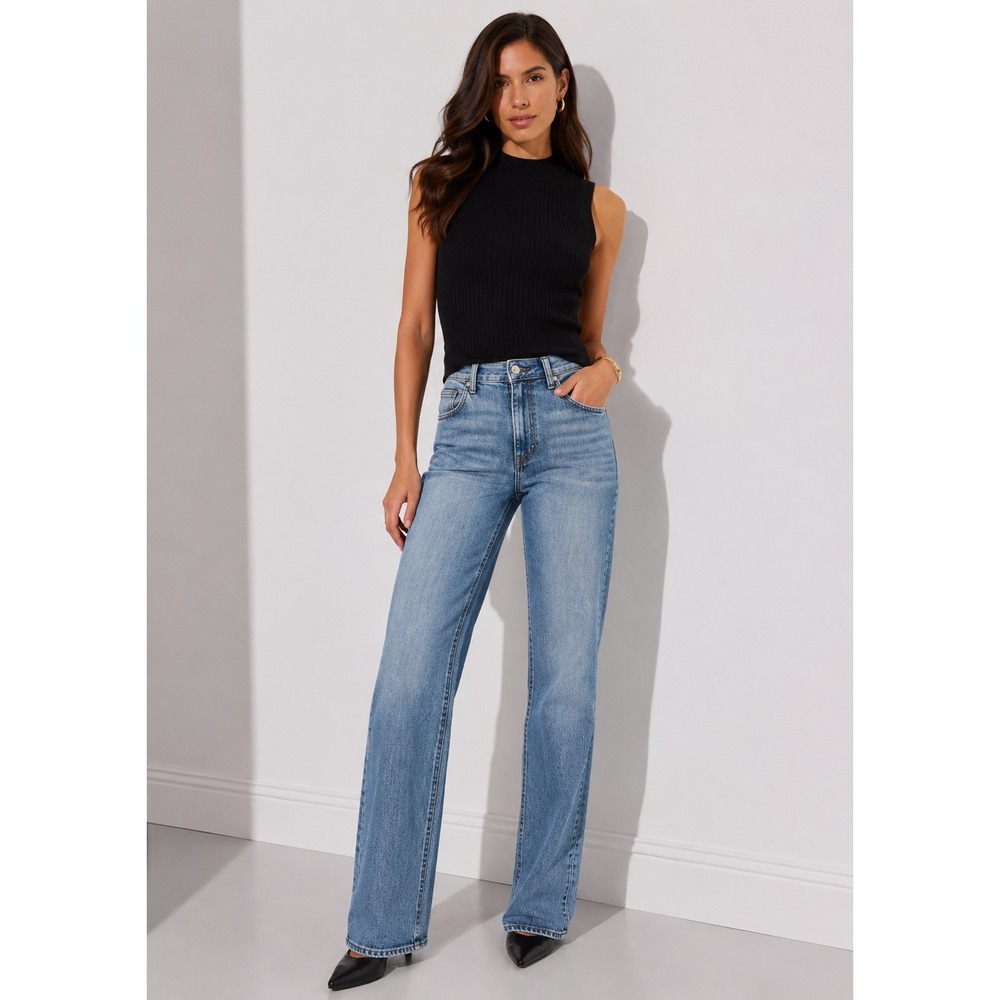 Judy Blue Jeans Women Sz 27 (28x31) 90's Straight Fit Stretch Comfy Everyday